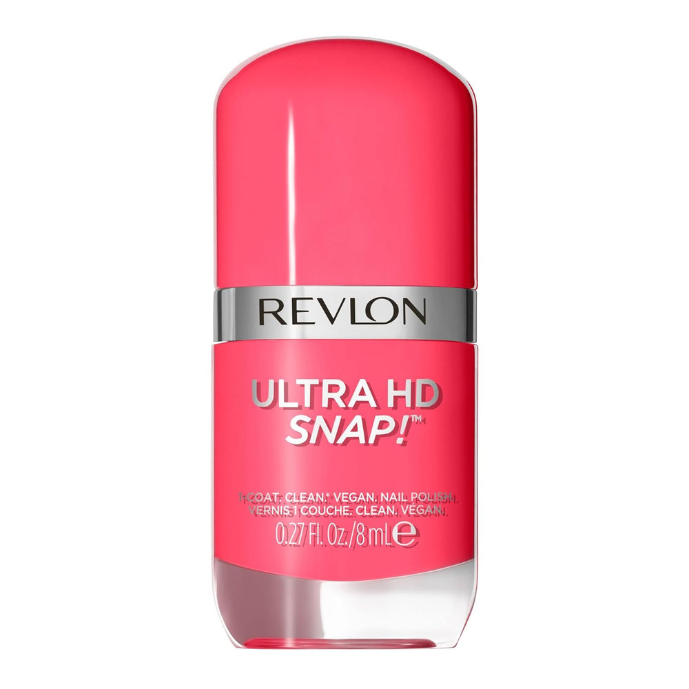 Revlon Ultra HD Snap Neglelak Langtidsholdbar Vegan Formula Quick Dry One Coat Fuld dækkende farve (8ml) Hot Stuff (007) Unisex