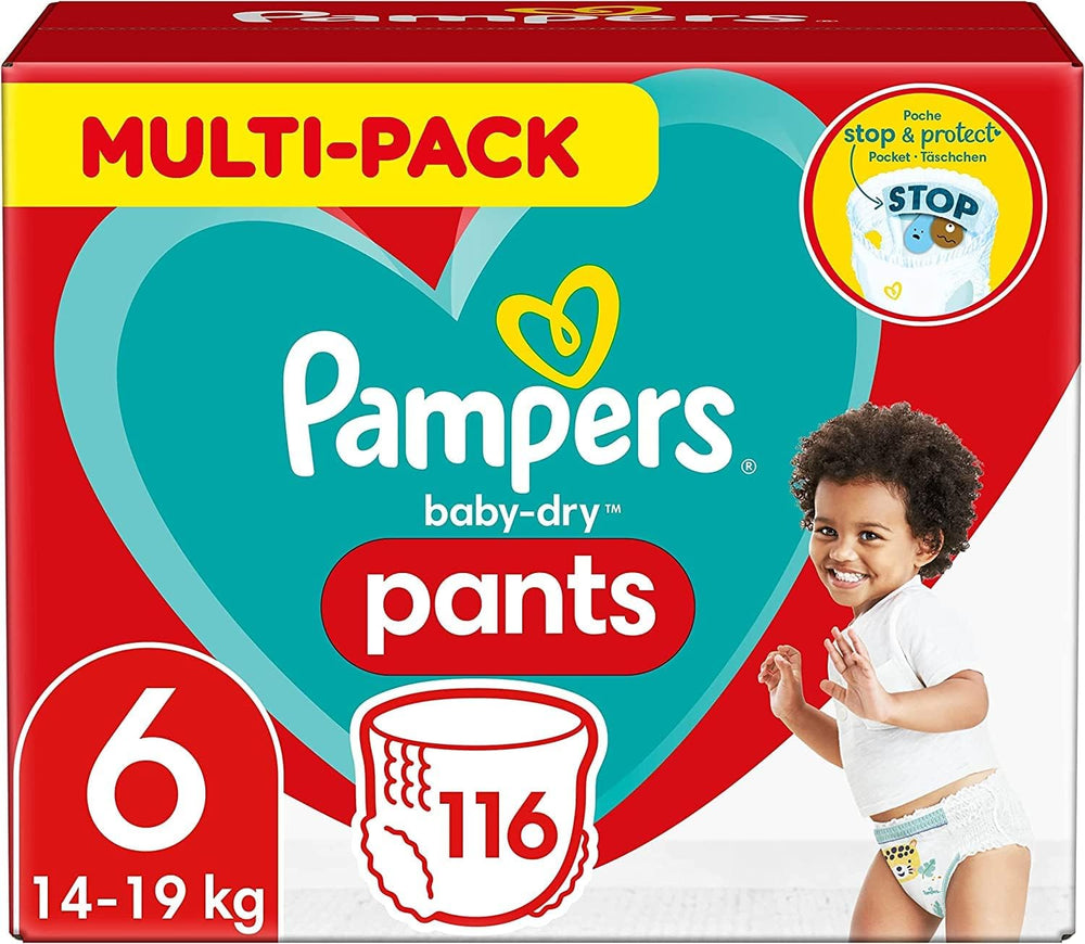 Pampers Baby-Dry Pants Größe 5, 160 Stück, 11kg-17kg, 360° auslaufsichere Passer til dag og nat