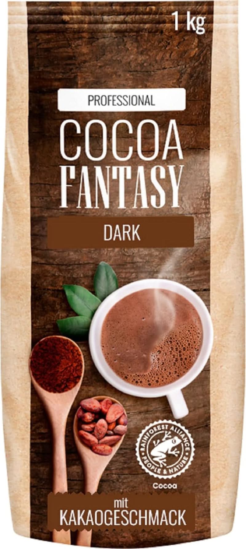 Cocoa Fantasy Hot Choc Powder, 1 kg kakaopulver til varm chokolade, 15% kakaoindhold Naty Shop