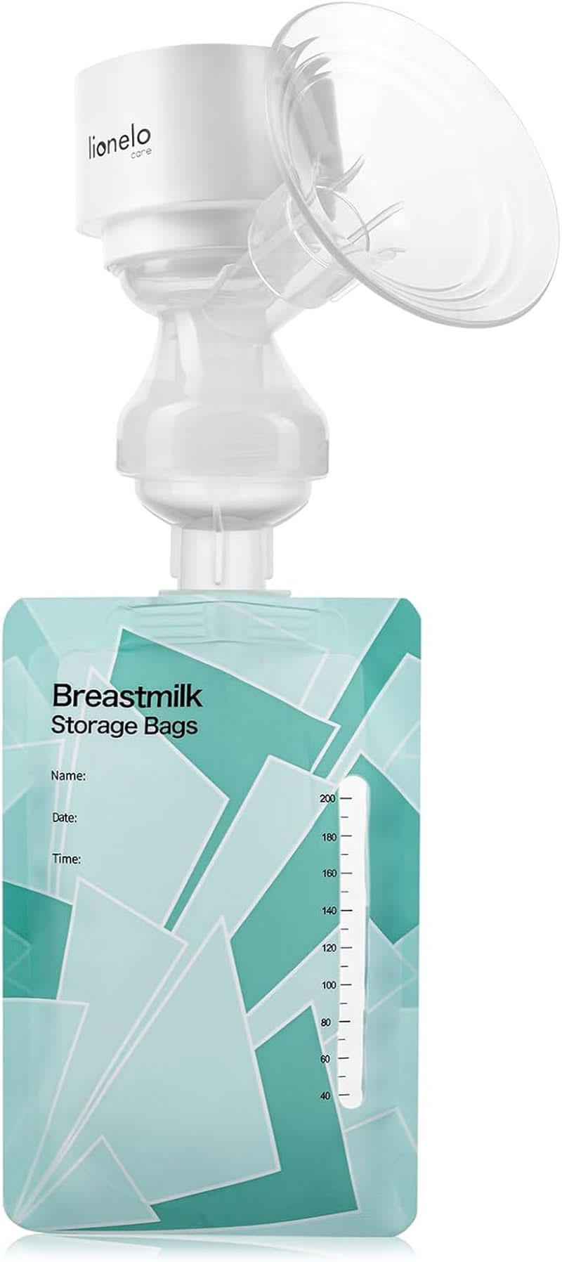 LIONELO Fidi One trådløs brystpumpe 180 ml, 3-faset bærbar brystpumpe, 9-trins energibesparende massage, silikonetragt 26 mm Løbetid 120 min. Bpa-frit tilbehør Mad og amning Bebe Naty Shop