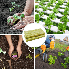 100 Stück Steinwolle Anzucht Würfel 2,5x2,5x2,5CM Rockwool Cube Anzuchtmatte Steinwolle Anbau Hydrokultur Umpflanzen für Bodenlose Anzucht Setzlinge Stecklinge Klonpflanzen