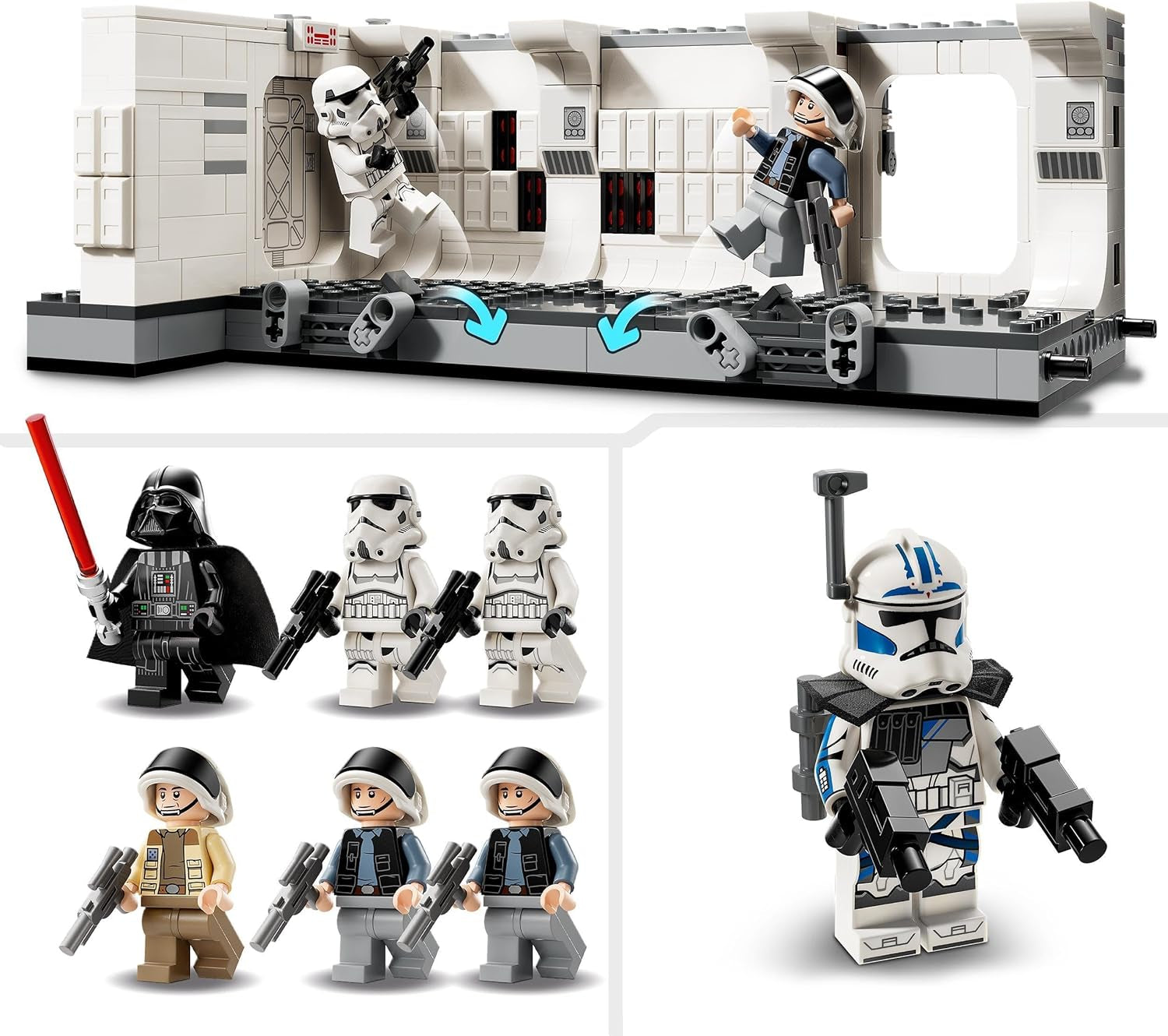 LEGO Star Wars Tantive IV Boarding, A New Hope Movie Building Legetøj, Fantasy-legesæt til samleobjekter, gaveidé til drenge og piger 8+ og samlere 75387 Byggesæt Beuche den LEGO-Store