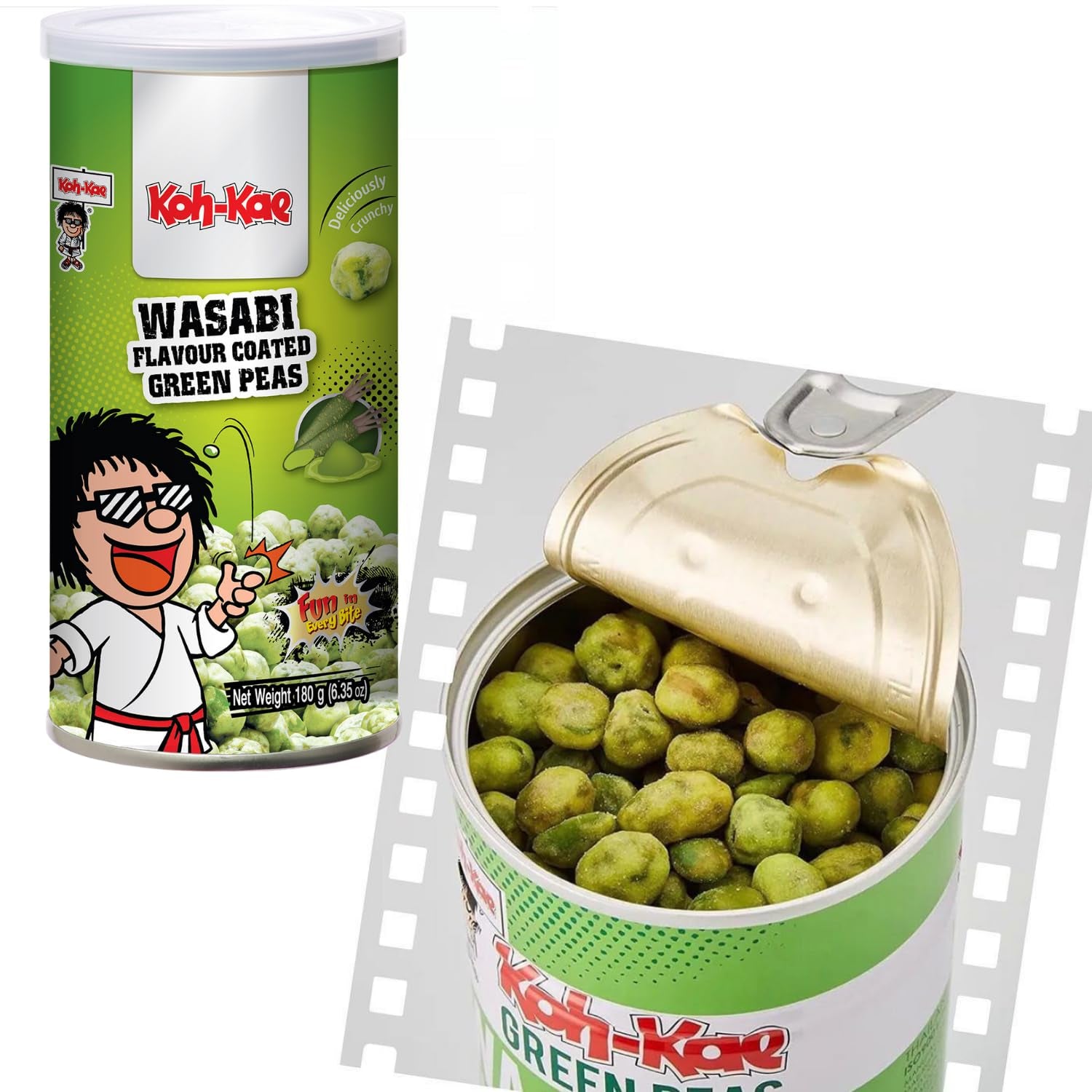 KOH-KAE - Grønne ærter med wasabi - (1 x 180g)
