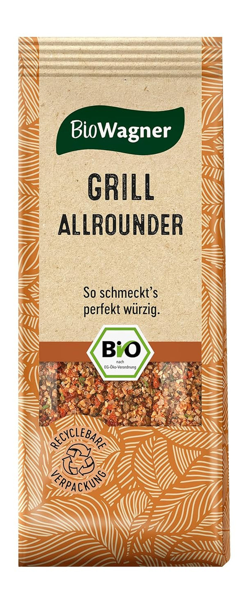 BioWagner - Bio Ras el Hanout, Gewürzmischung für orientalische und arabische Gerichte, ideel til Couscous, Tajine eller Hummus, naturbelagte Bio-Zutaten, genanvendelig Verpackung, 50 g