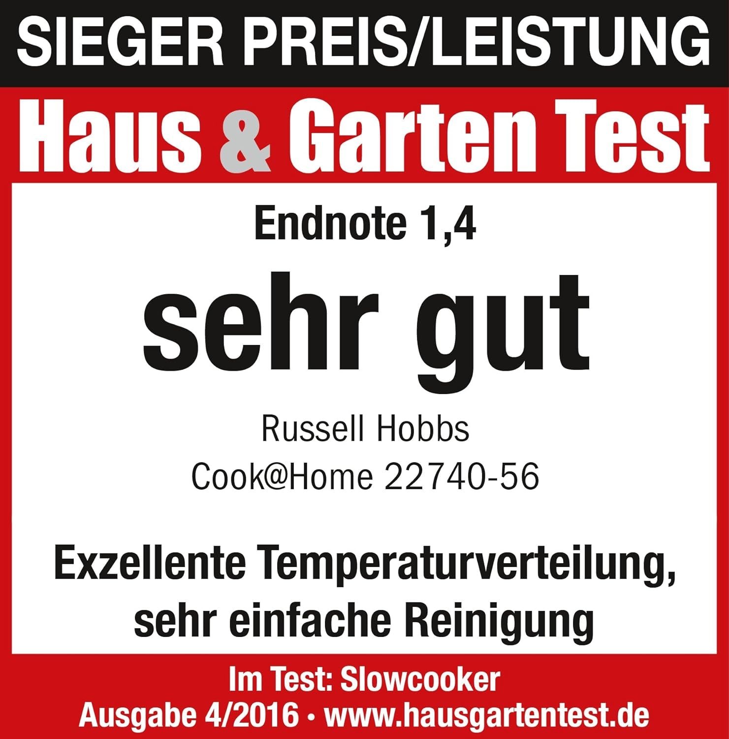 Russell Hobbs Slow Cooker, 3,5 liter non-stick, rustfrit stål, 3 temperaturindstillinger og holde varm funktion, 160W Slow Cooker Naty Shop