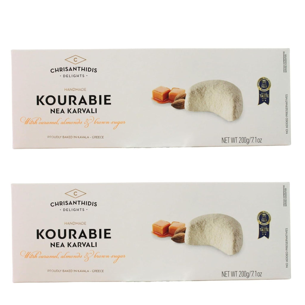 Chrisanthidis SA Biscuiți cu unt Kourabie și migdale 200g, pachet de 2 (2 x 200g)
