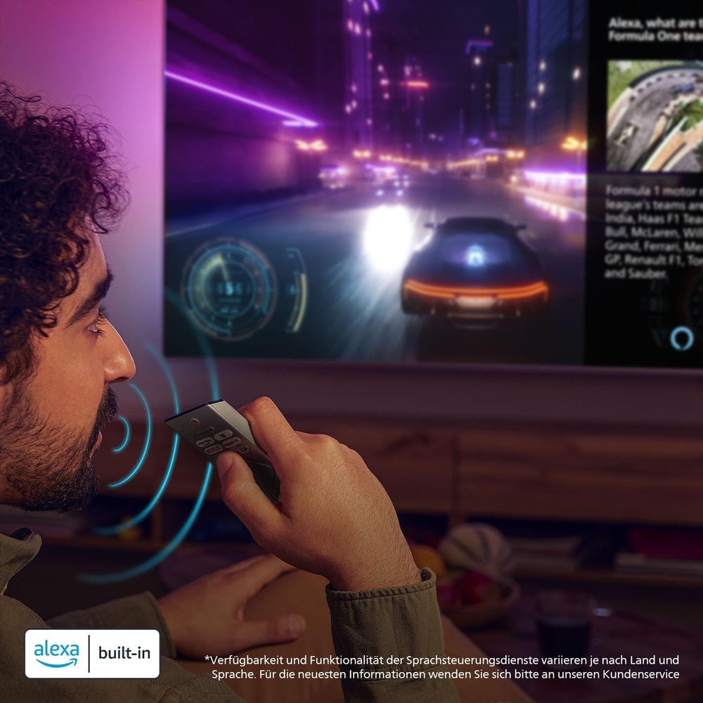 Televizor inteligent LED Philips Ambilight 43PUS8200 4K - ecran de 43 de inci cu Pixel Precise Ultra HD, Titan OS, Dolby Vision și sunet Dolby Atmos