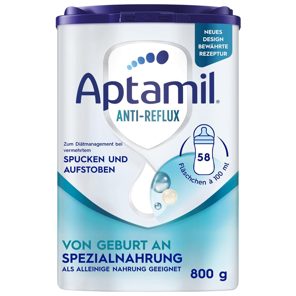 Aptamil Anti-Reflux - Komplet formel fra fødslen Diætstyring Opkastning og opstød Babymad Mælkepulver 1 x 800 g