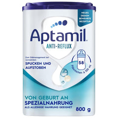 Aptamil Anti-Reflux - Komplet formel fra fødslen Diætstyring Opkastning og opstød Babymad Mælkepulver 1 x 800 g