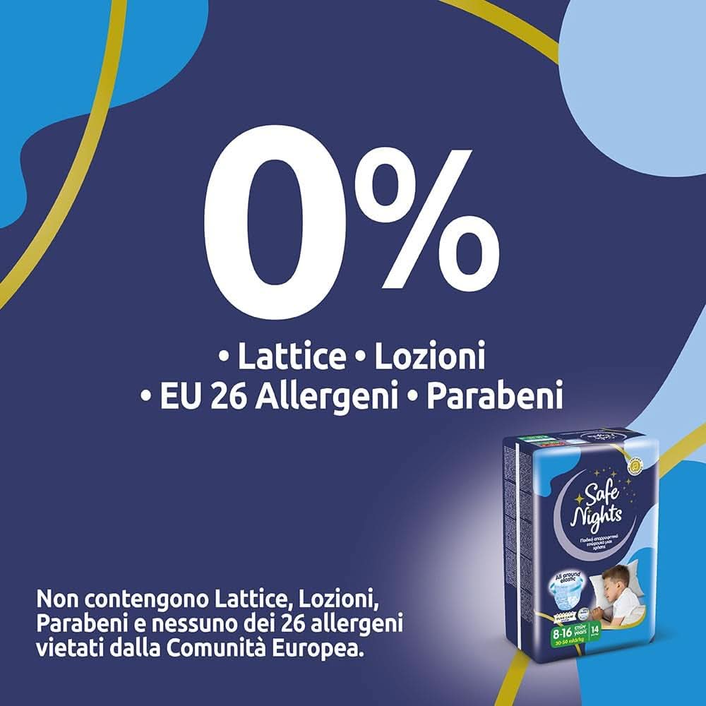 Safe Nights Boy, bleer til natten, forskellige størrelser Mother and Child Naty Shop