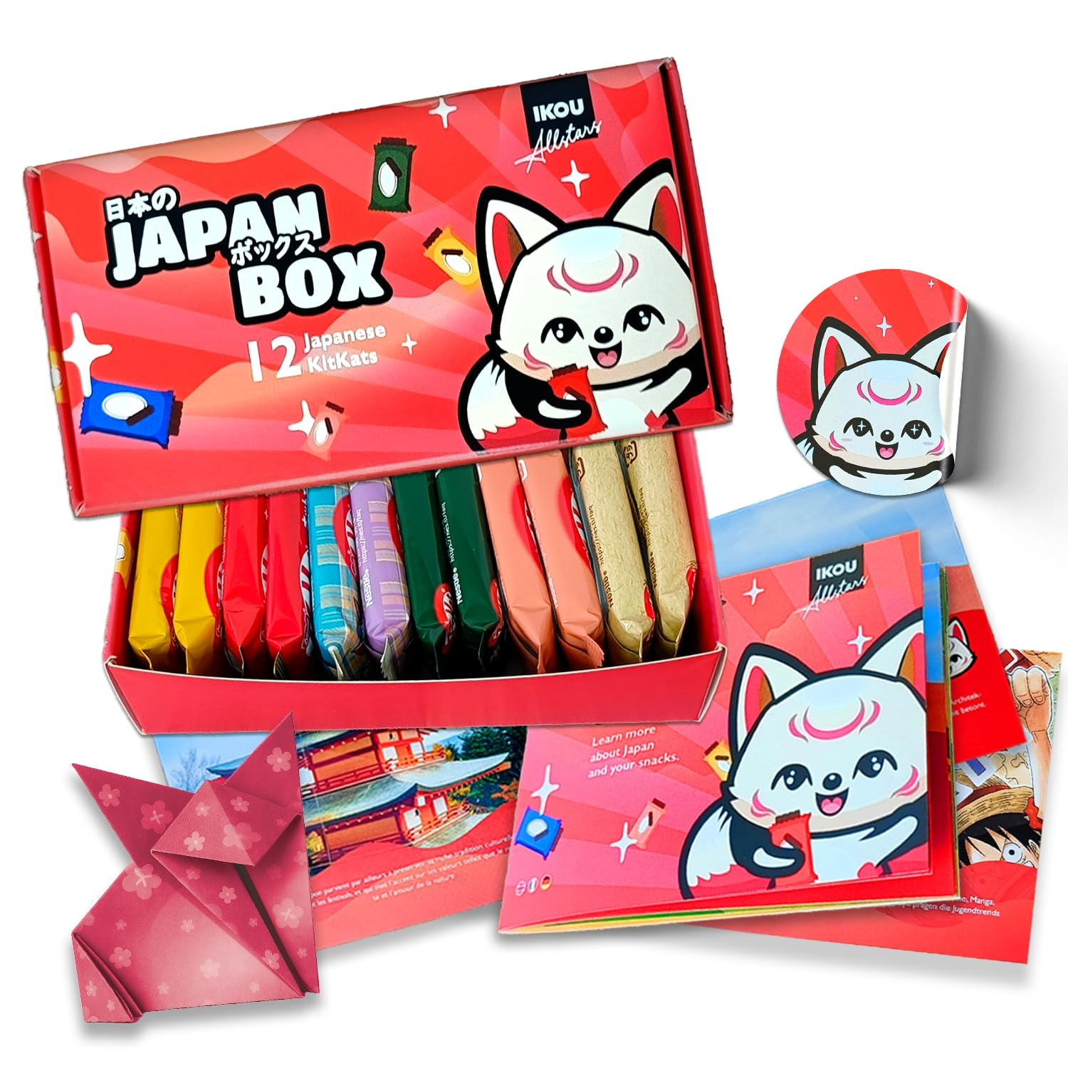 Sampler Box - 18 KitKat Japan Minis | Japanese Sweets Sampler Box, Japanese Snacks Gift Idea, populær overraskelsesboks med Matcha og andre sjældne varianter.
