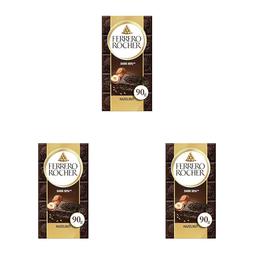 Ferrero Rocher Bar - Hvid chokolade med hasselnød - Valentinsdagsgave til ham og hende - 1 chokoladebar x 90 g