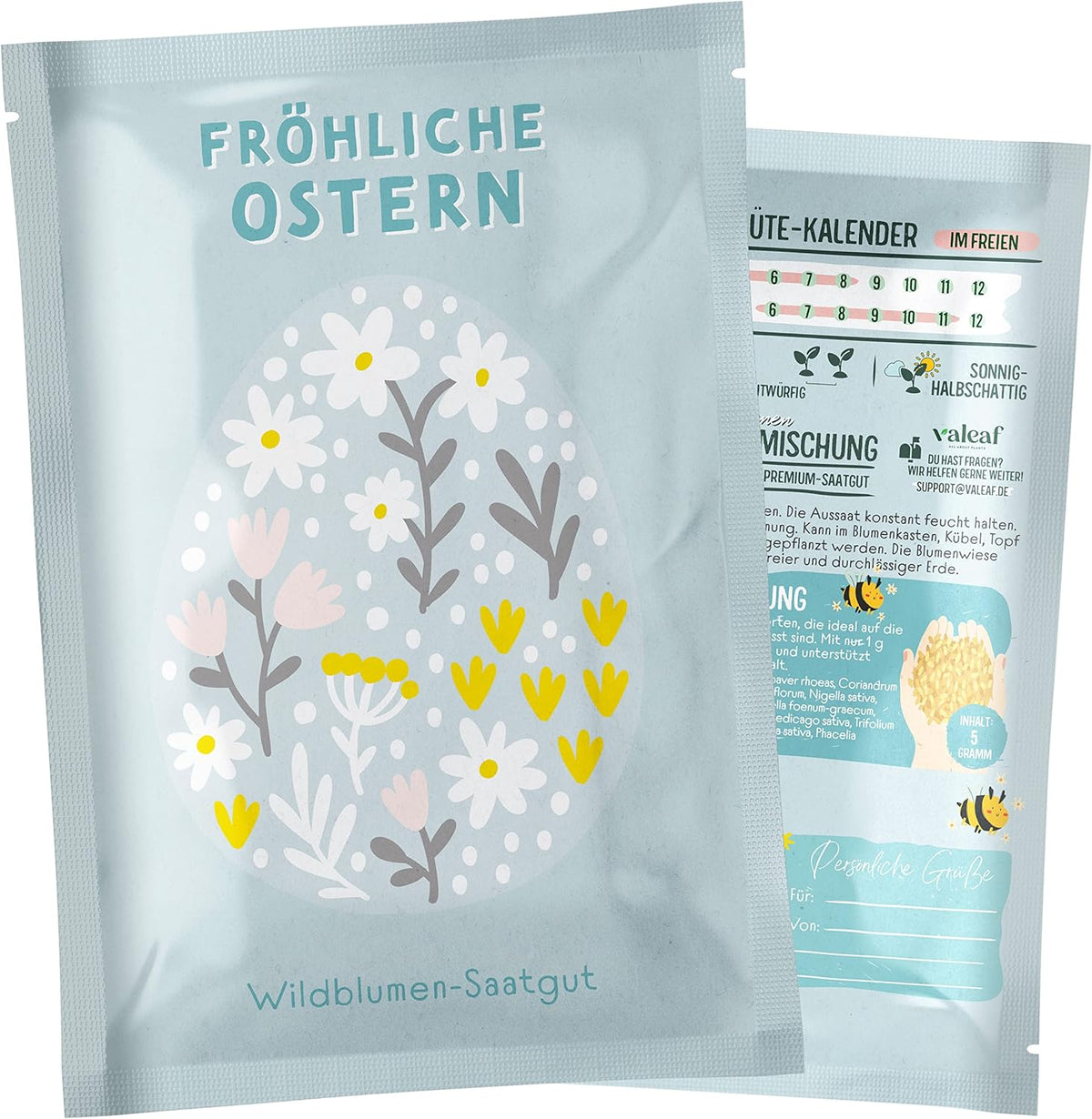 Vildblomst Engfrø | Påskegave Blomsterfrø, Påskegræsfrø | Påskeblomsterfrø og påskegaver til børn | Vilde blomsterfrø | Pakker med frø til en vildblomsteng