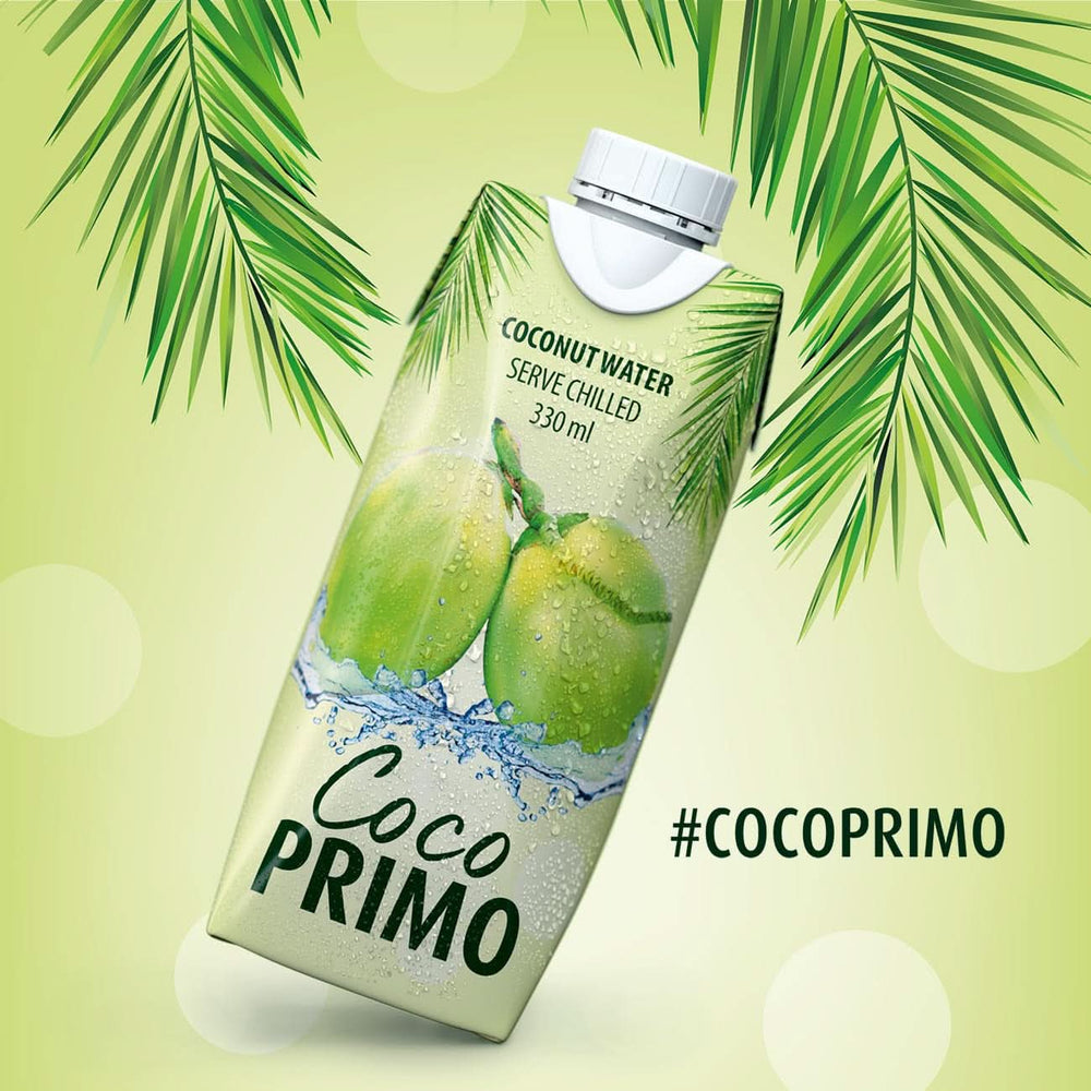 Kokosvand, rent, sportsdrik, tørstslukker, 12 x 330 ml ikke-alkoholholdige drikkevarer Naty Shop