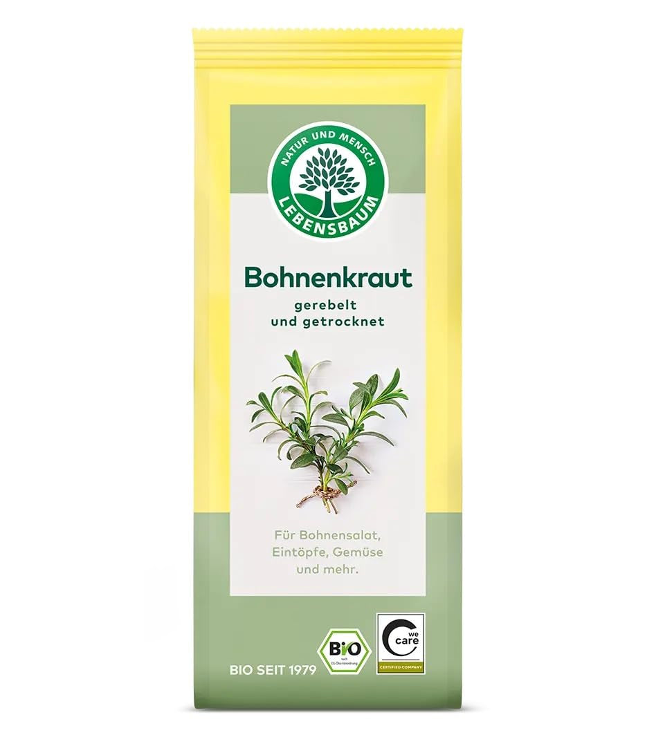 Lebensbaum Liebstöckel geschnitten, Bio-Gewürz mit würzigem Geschmack, Maggi-Kraut für Suppen, Marinaden, Fleisch- og Fisch-Gerichte, vegansk, 15g