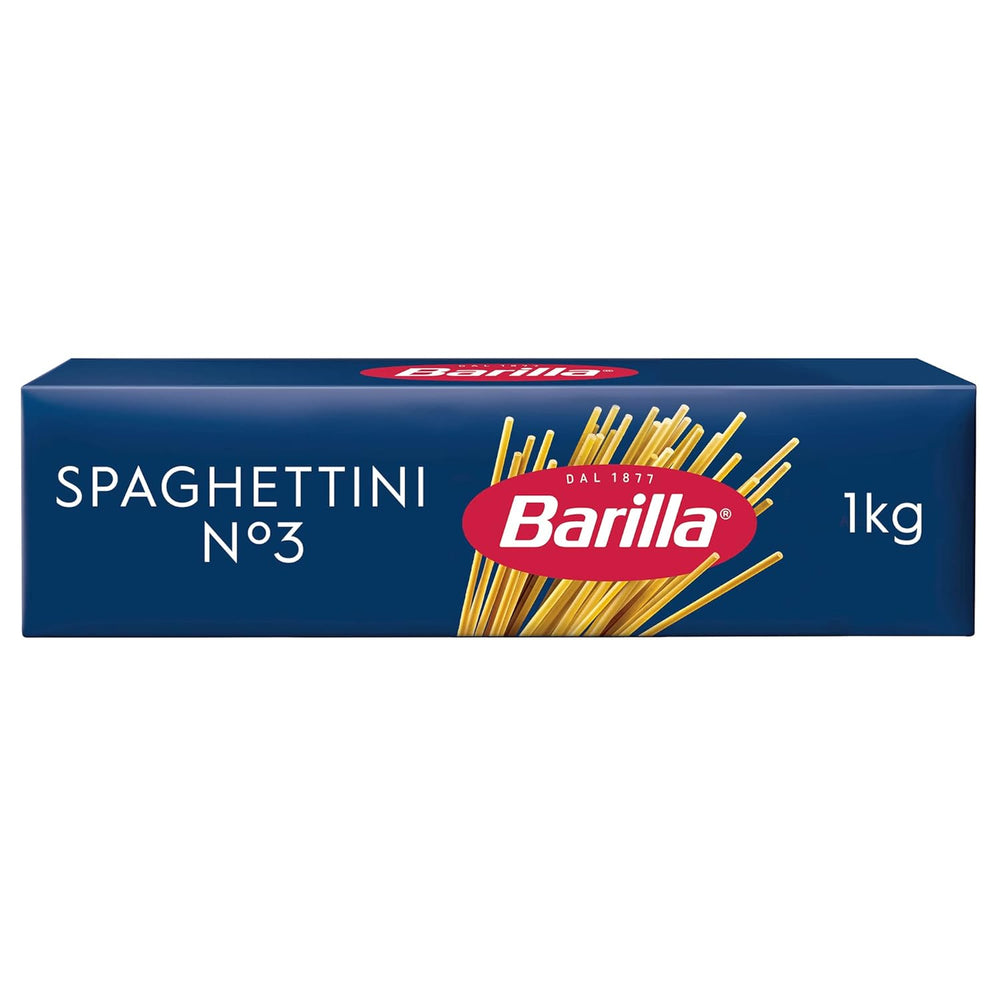 Barilla Pasta Klassische Spaghetti n.5 fra højkvalitets Hartweizen immer al dente, (1 x 500 g), geschmacklos