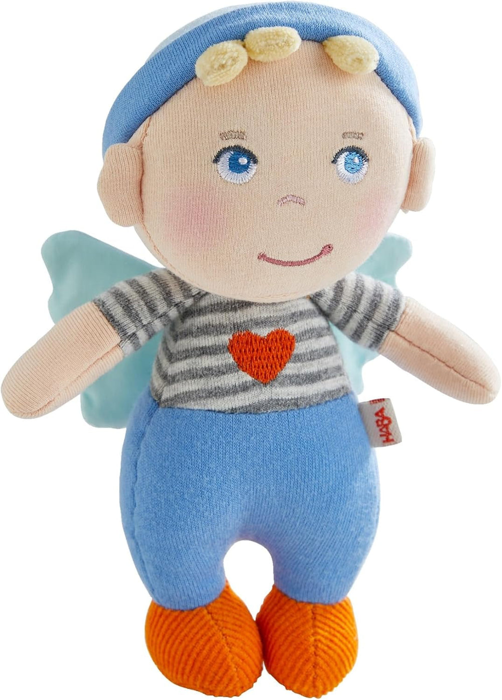 HABA Guardian Angel Mats - Plys tekstildukke (15 cm), ideel velkomstgave til babyer og småbørn - vaskbar ved 30°C - 2011869001 Dolls Naty Shop Standard titel