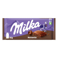 Milka Noisette – Alpine mælkechokolade med delikat og cremet hasselnøddefyld – 25 x 90g