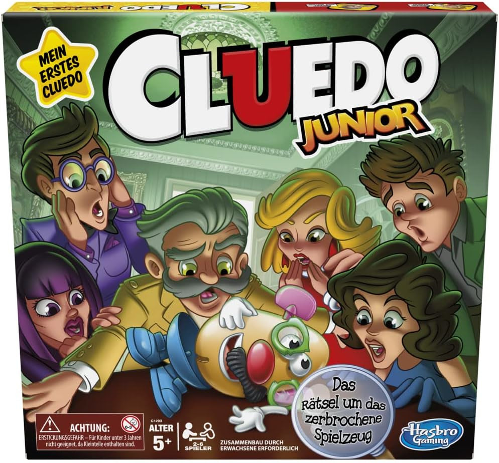 Hasbro Gaming Cluedo-brætspil til børn fra 8 år og opefter, Redesignet Cluedo-spil til 2 til 6 spillere, Detektiv- og puslespil, Mystery Game Perfekt til