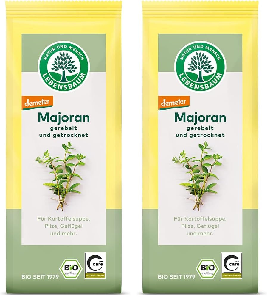 Lebensbaum Liebstöckel geschnitten, Bio-Gewürz mit würzigem Geschmack, Maggi-Kraut für Suppen, Marinaden, Fleisch- og Fisch-Gerichte, vegansk, 15g