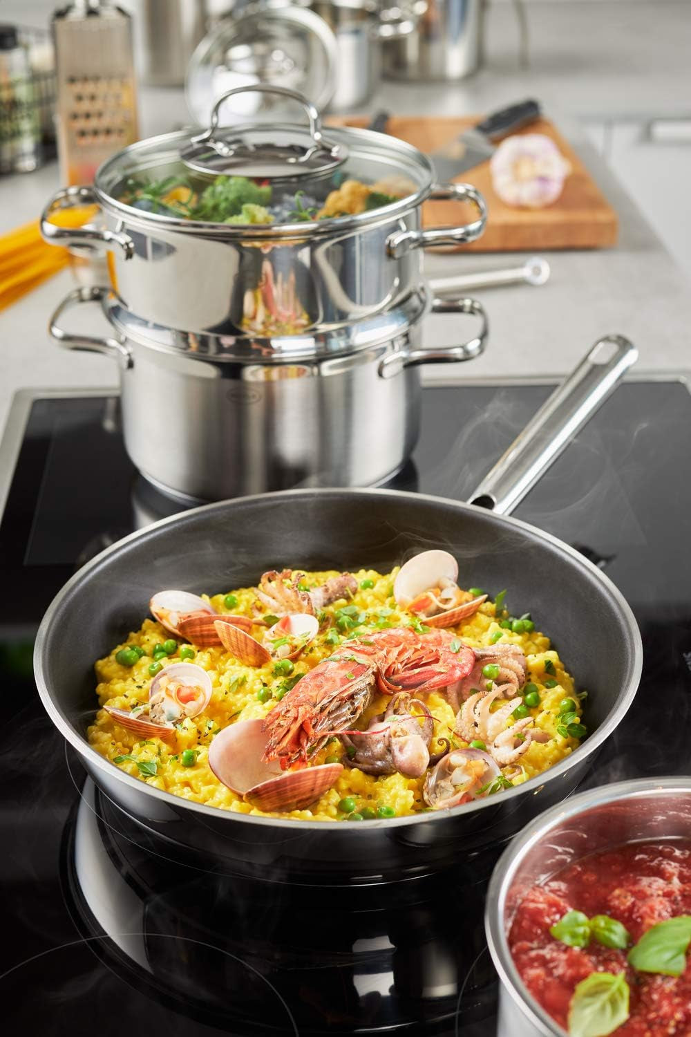 RÖSLE ELEGANCE, tigăi universale de înaltă calitate cu strat antiaderent robust Proplex, inducție Oale si Tigai Naty Shop