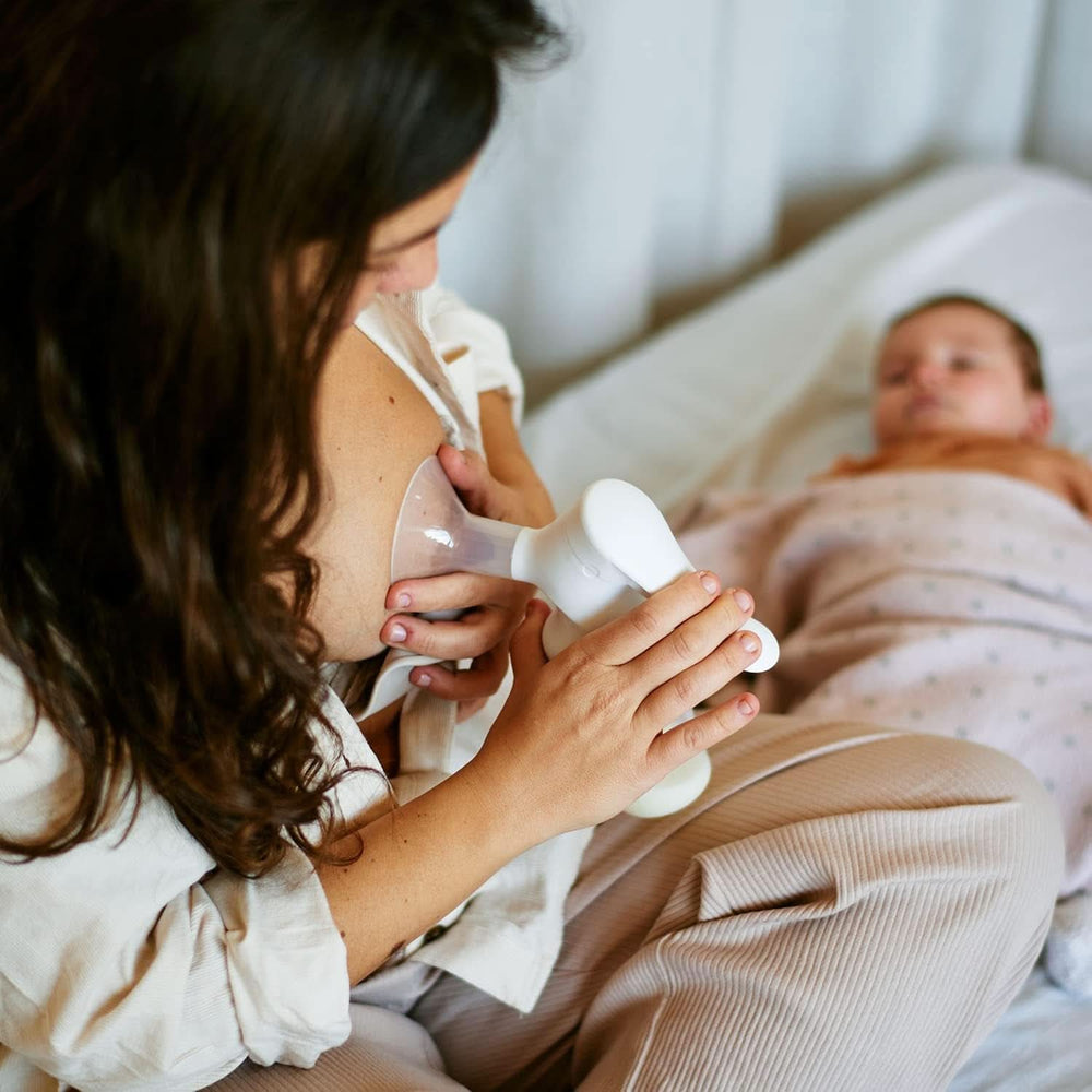 Suavinex, moderbrystpumpe, 120 ml, med justerbart flow Mad og ammetilbehør Bebe Naty Shop