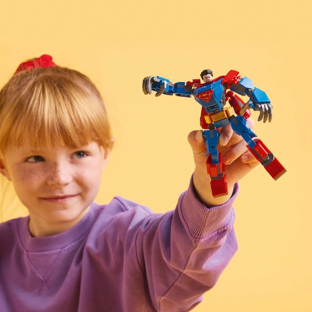 LEGO DC Superman Mech vs. Lex Luthor - Superheltelegetøj med 2 minifigurer - Bygbar actionfigur med bevægelige arme, ben og fingre - Gave til drenge og piger i alderen 6+ 76302 Byggesæt Besuche den LEGO-Store