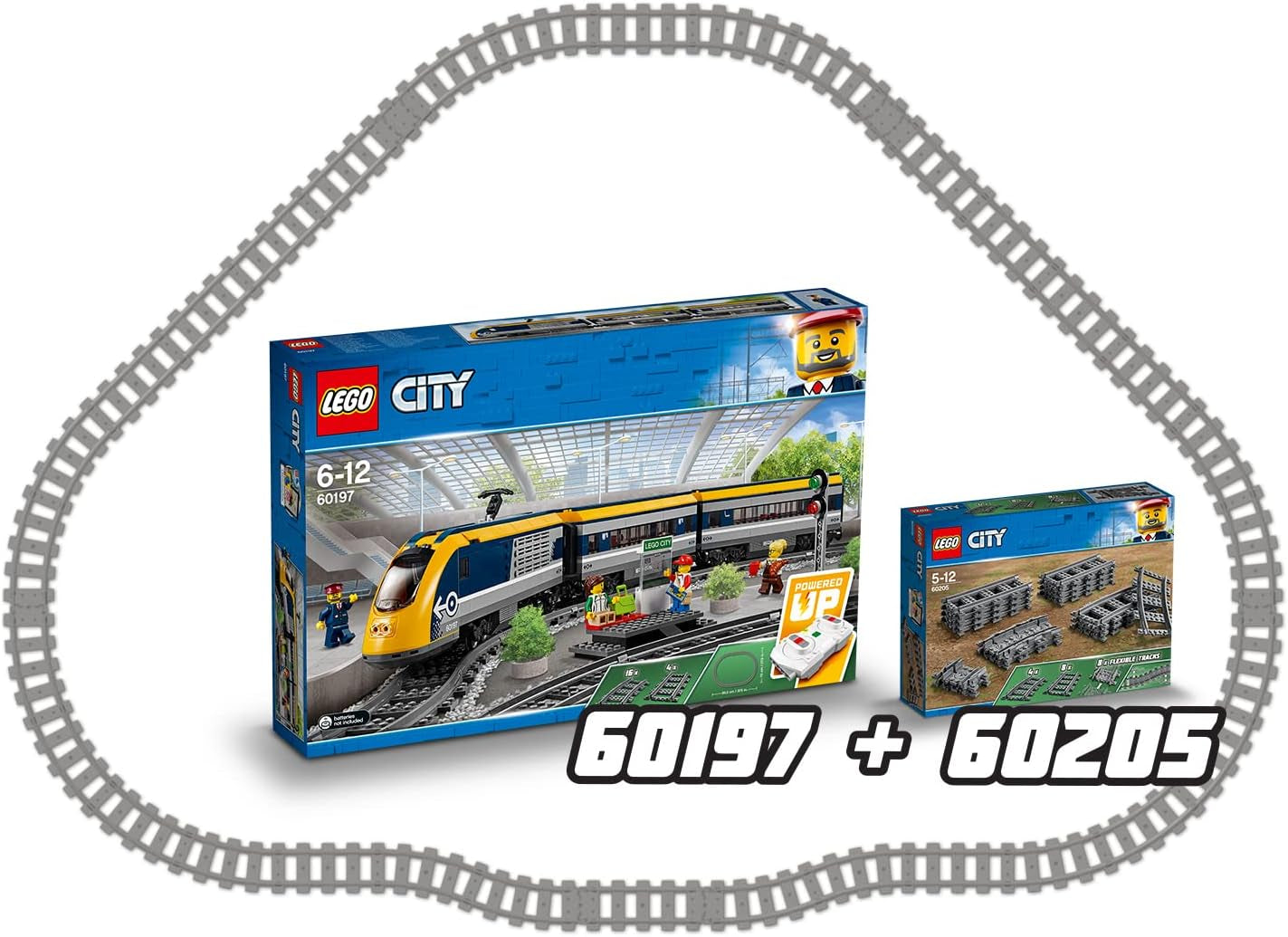 LEGO 60205 City Tracks 20-delt udvidelsessæt til børn Drenge og piger Legetøjssæt Byggesæt Besuche den LEGO-Store