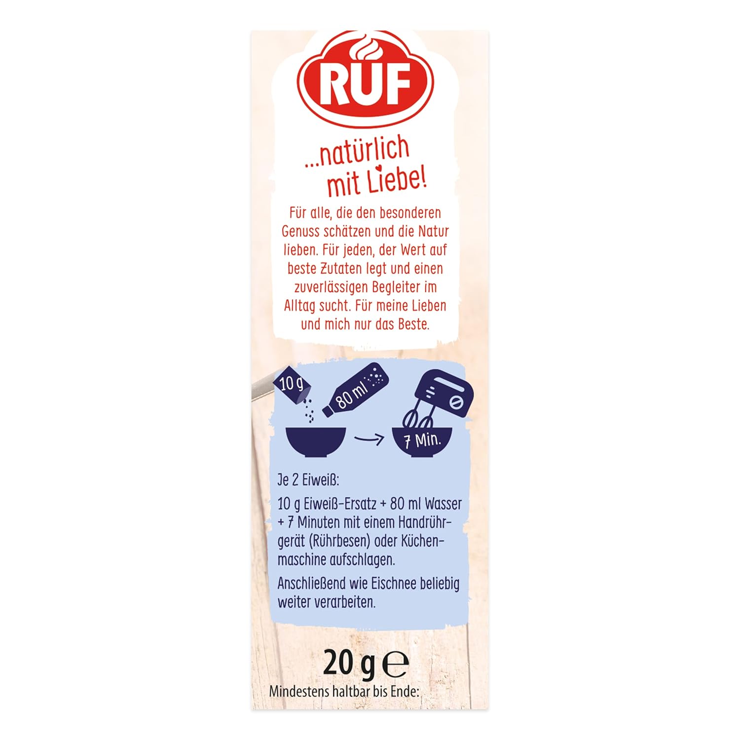 RUF Bio Vegan Protein Erstatning - Til madlavning og bagning