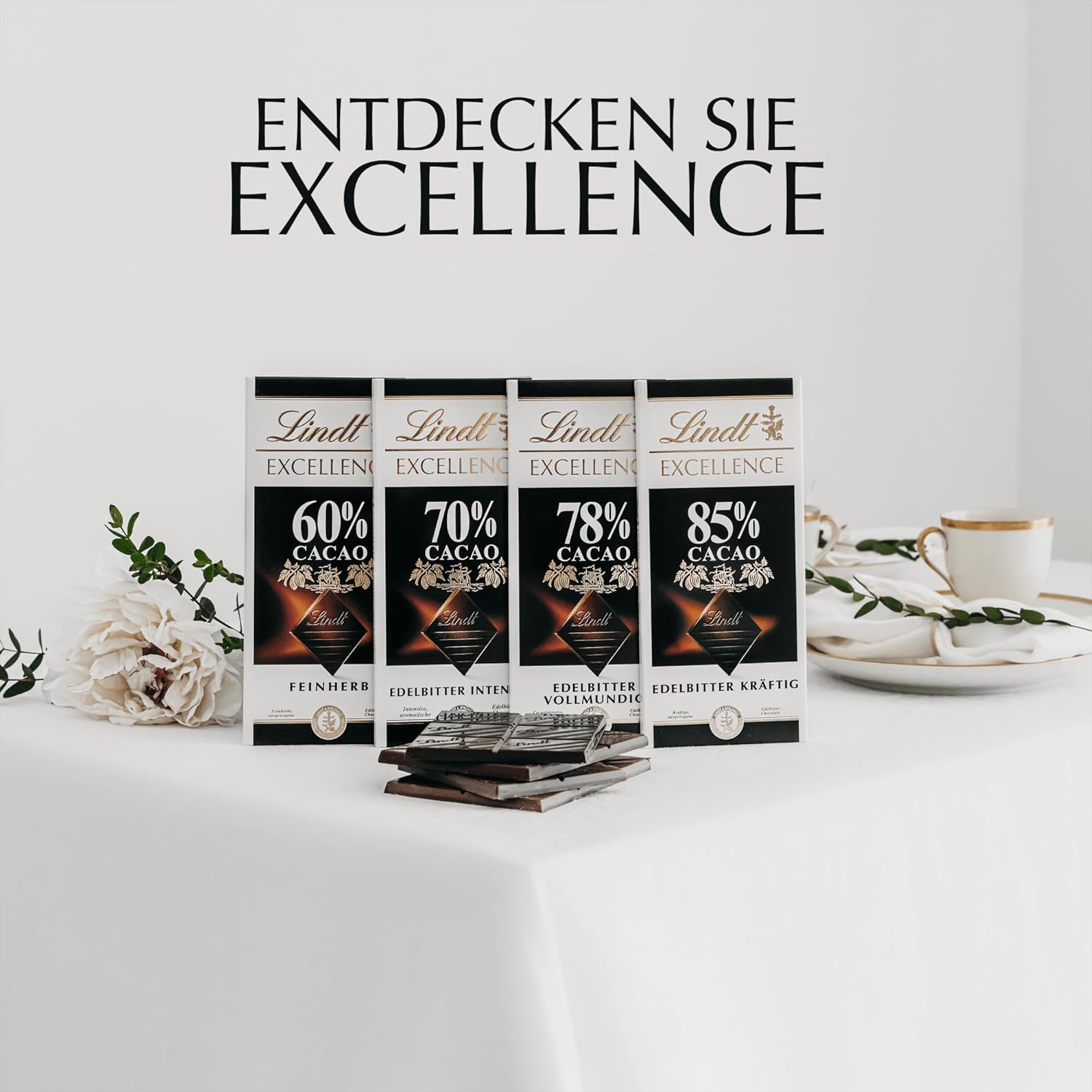 Lindt Excellence 78 procent kakaobar - kakao intensitet persistens vegansk bar 100 g ideel gave