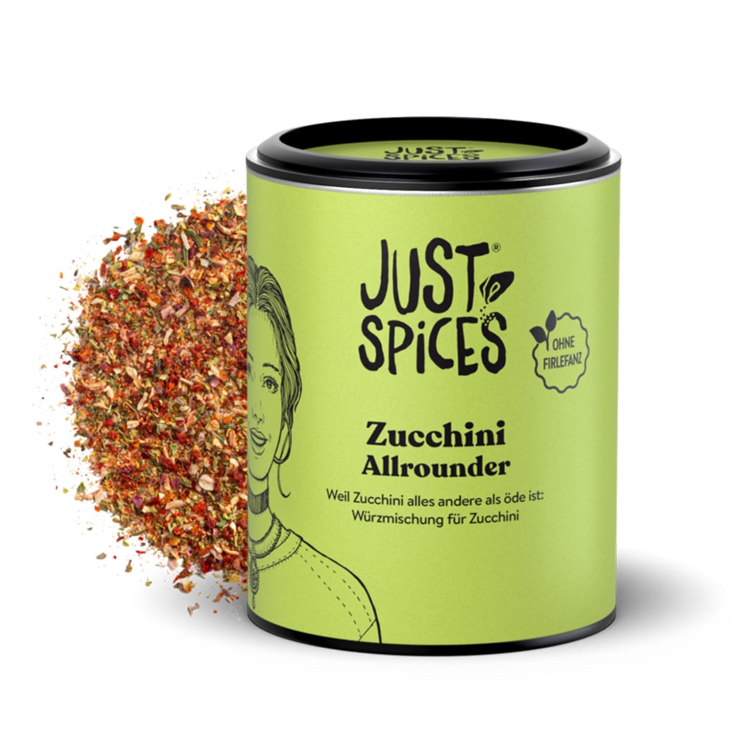 Just Spices Gemüse Allrounder I Jedes Gemüse af Aubergine bis Zucchini lecker würzen I Gewürzdose, 75 g