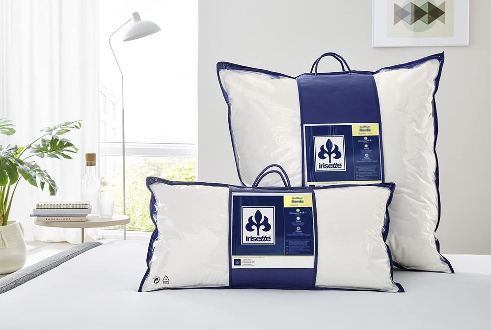 Pernă Irisette Noblesse - Made in Germany - Pernă cu capac detașabil din bumbac pur, 80 X 80 cm, certificată Oeko-Tex Perne standard Naty Shop