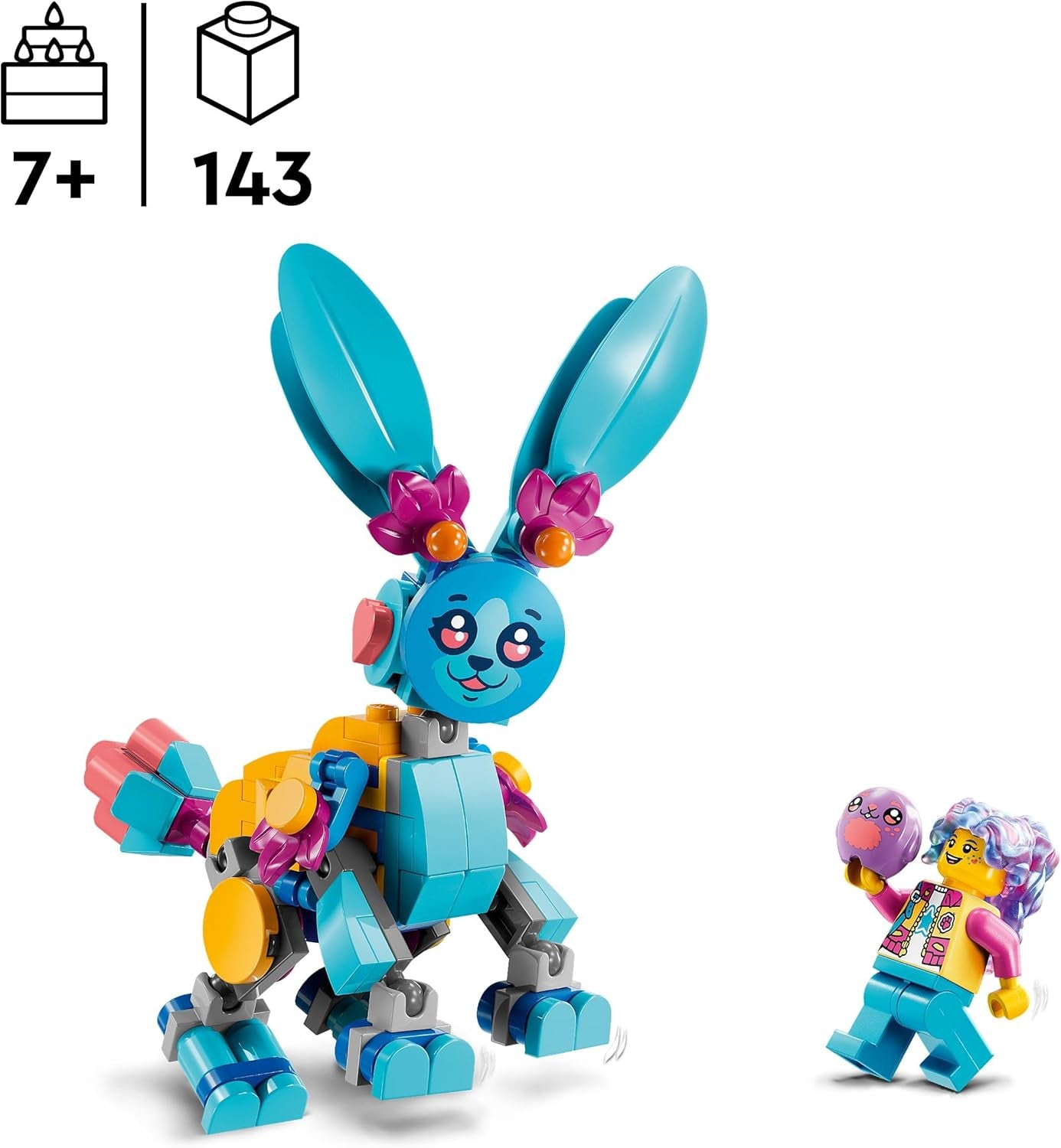 LEGO Dreamzzz Bunchus Creative Animal Adventures Børnelegetøjskanin 20-i-1 Fantasy-legesæt med minifigur Izzie-gave til piger og drenge 7 år 71488 Byggesæt Besuche den LEGO-Store