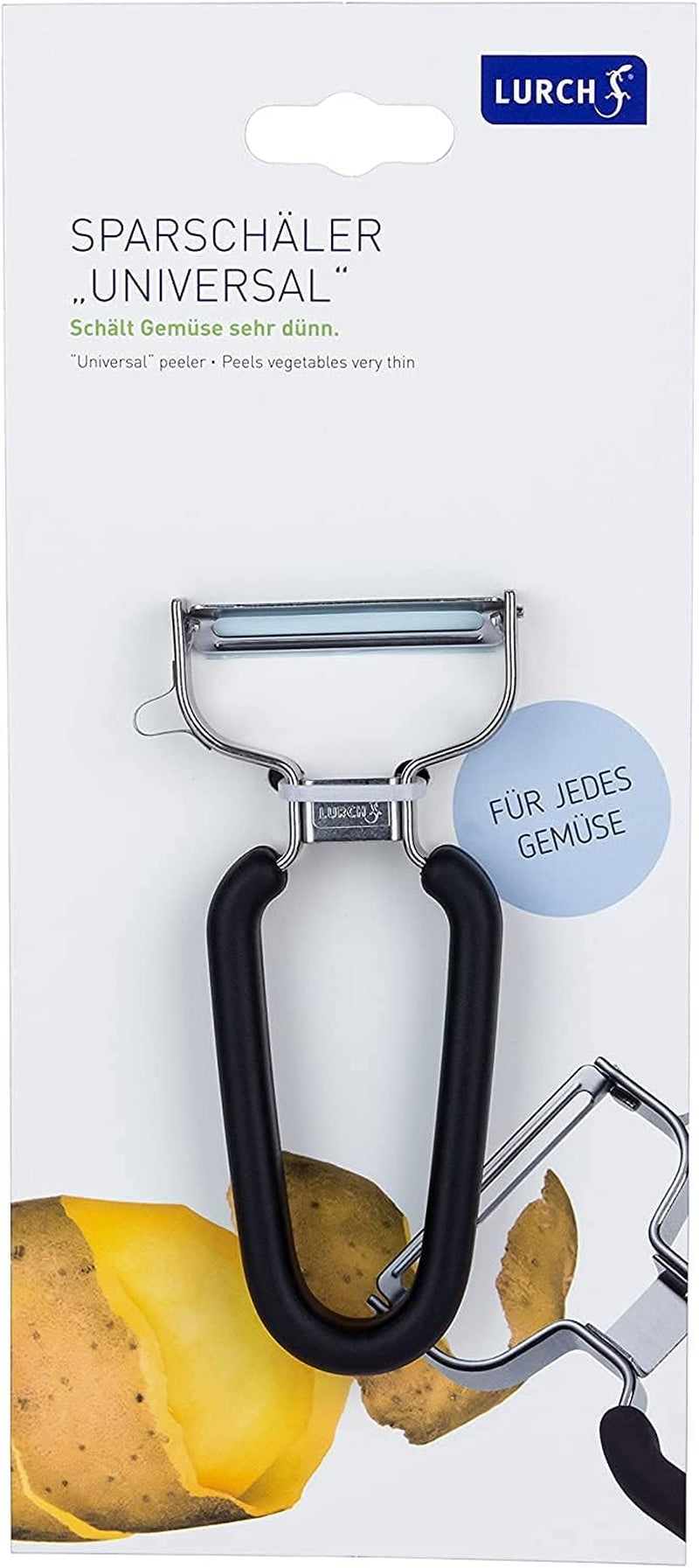 Lurch Economy Skræller Kartoffelskræller i rustfrit stål med bladhoved Møbelskræller Naty Shop