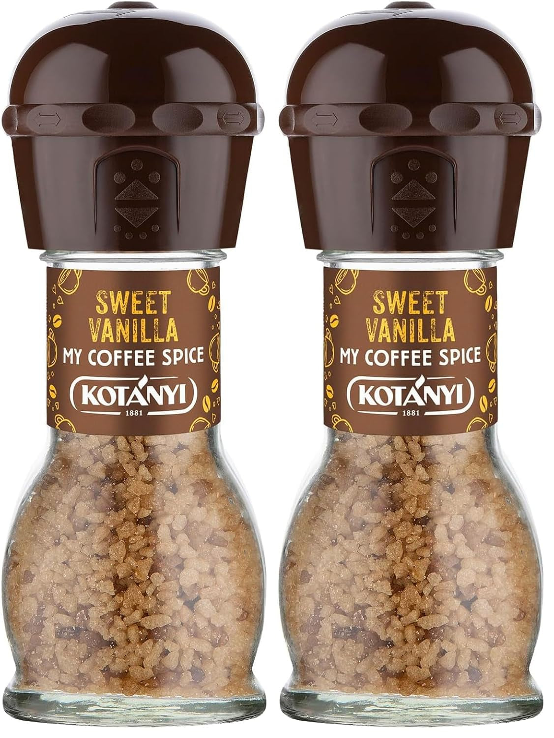 KOTÁNYI Vanilla Dream - charaktervoller Vanillegeschmack, Als Topping og raffiniertes Kaffeegewürz, Mühle 53g