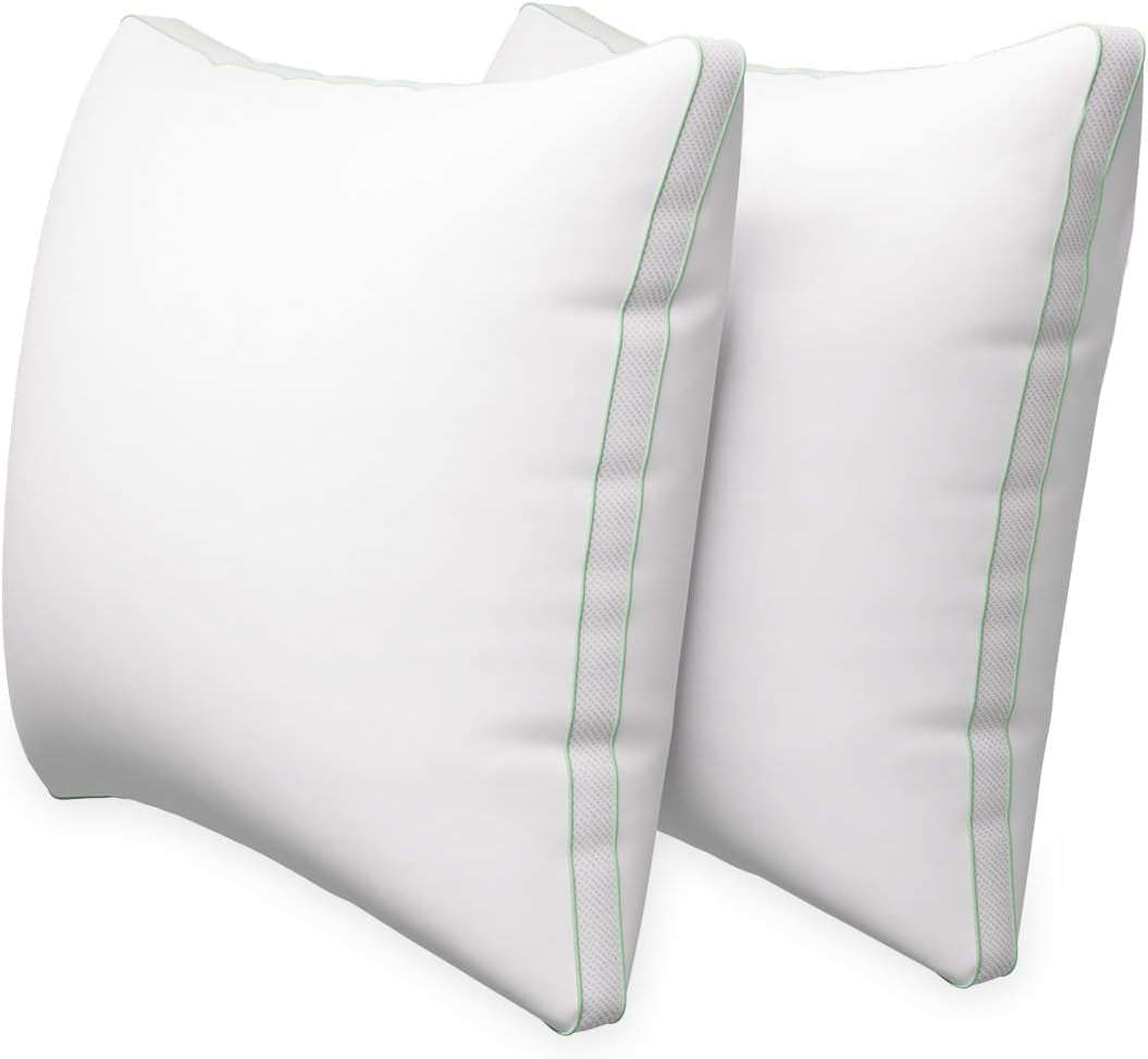 Novilla Pillow 65X65 Set de 2, 2800G (1400Gx2) Pernă reglabilă în înălțime Pernă pătrată de dormit Pernă albă de pat cu zip față de pernă lavabilă Perne standard Naty Shop Seria 11 65X65Cm (2 bucăți)
