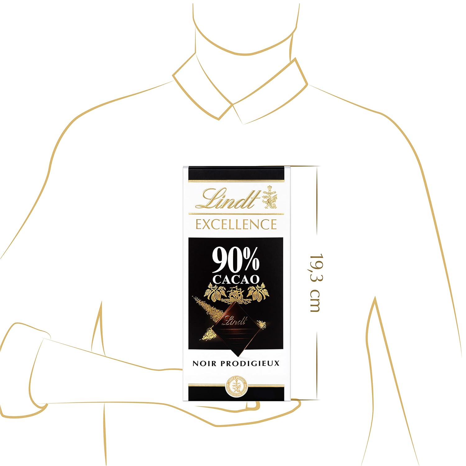 Lindt Excellence 78 procent kakaobar - kakao intensitet persistens vegansk bar 100 g ideel gave