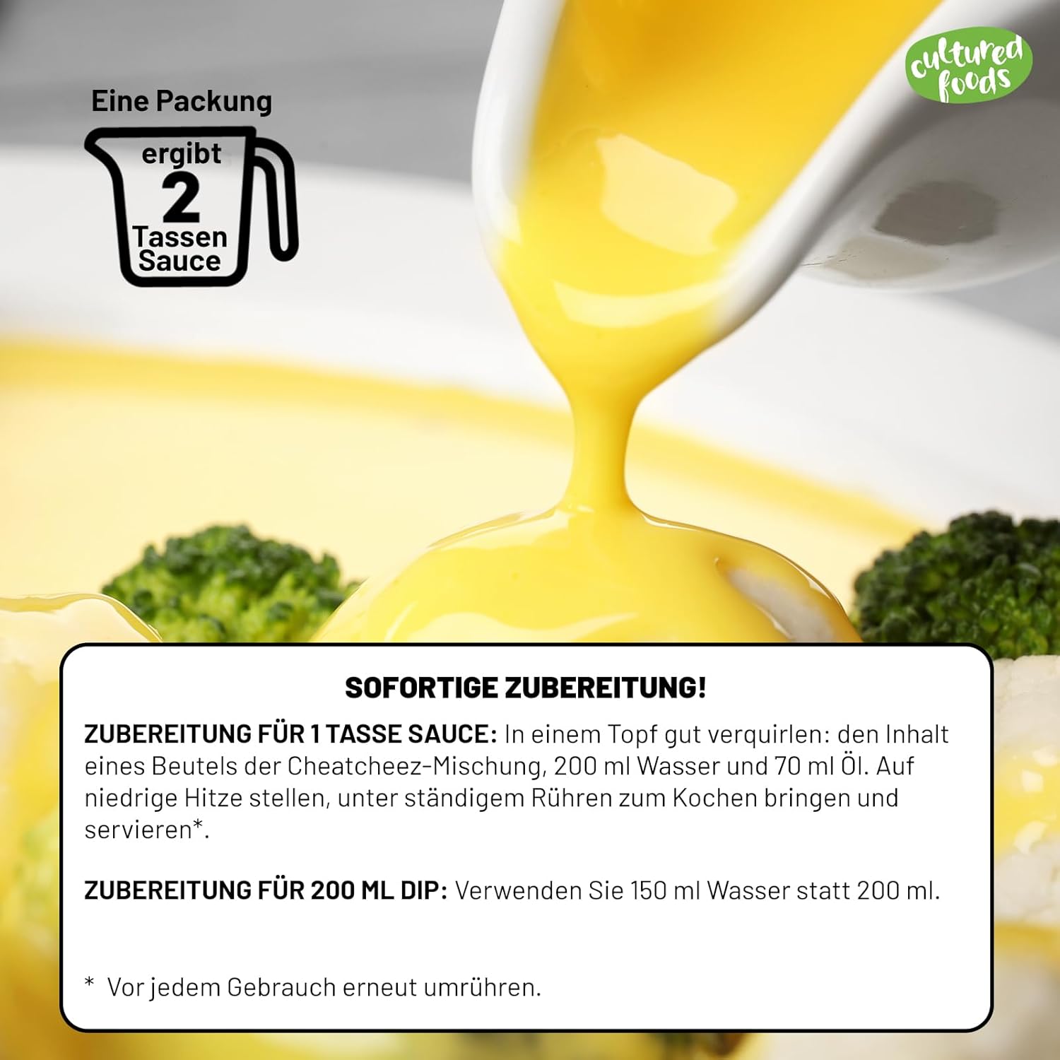 Cultured Foods CHEATCHEEZ Vegansk Goudasauce - Laktose- og glutenfri