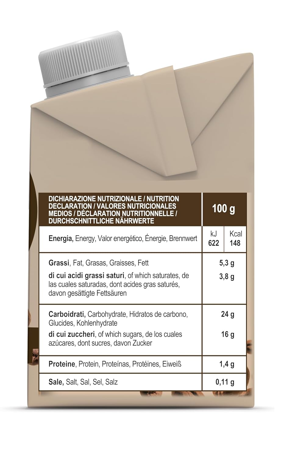 Gimoka Cream Caffè Latte Laktosefri Glutenfri Ingen konserveringsmidler