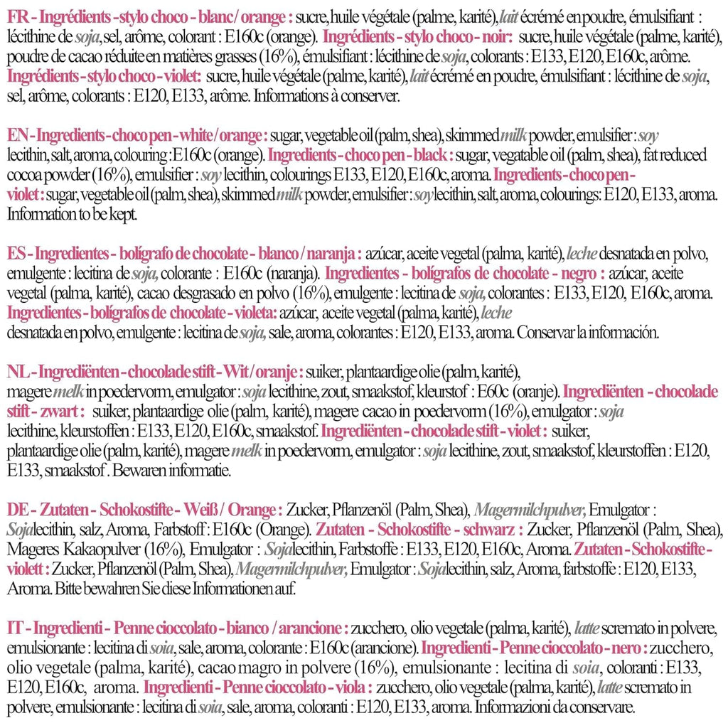 Scrapcooking - Set de 4 stilouri de ciocolată de Halloween - negru, portocaliu, violet și alb, scrieți și desenați pe deserturi, prăjituri și biscuiți Naty Shop