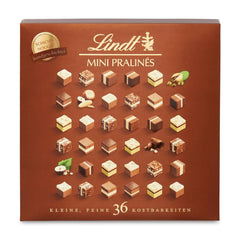 Lindt Chocolate - Nougat Mini Pralinés, 165 gram, æske med 36 praliner Naty Shop Chocolate Candies 165 G Nougat