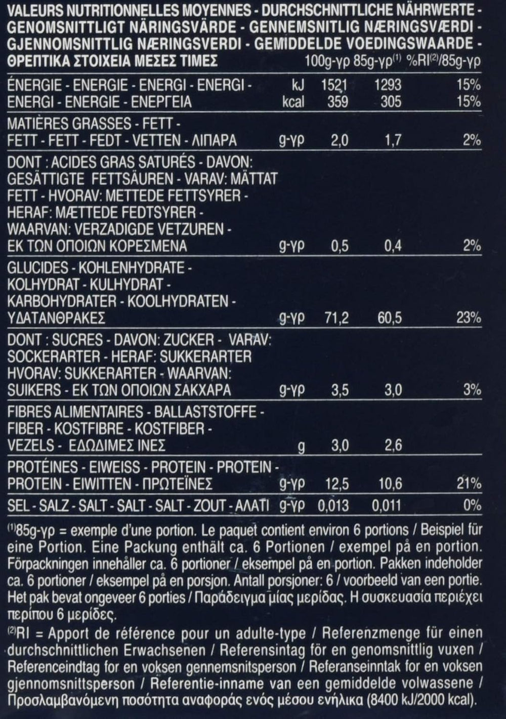 Pasta Barilla Collezione Fusilli korte stykker, (1 x 500 g)