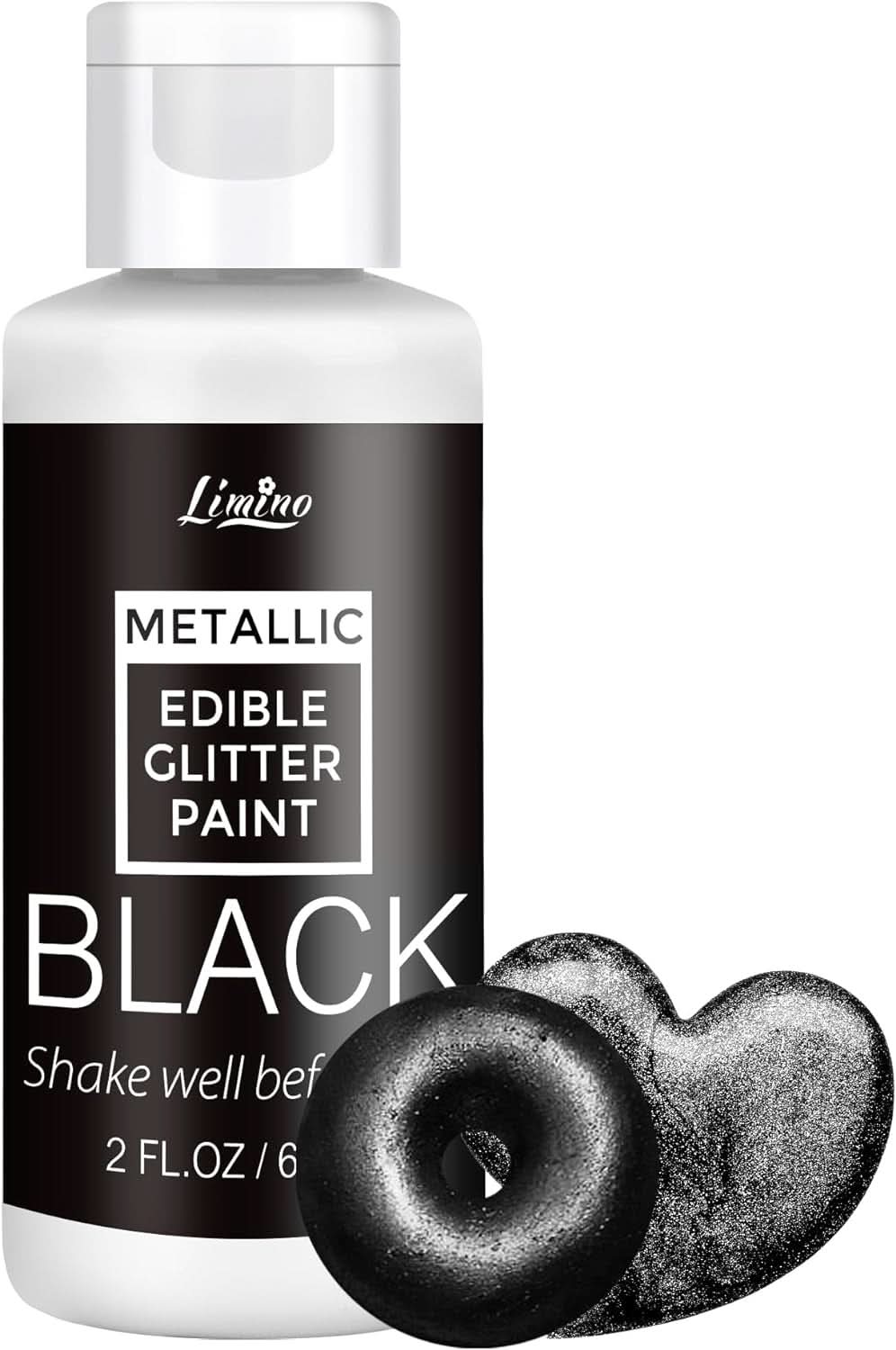 Glitter comestibil lichid, 60 ml Naty Shop Negru
