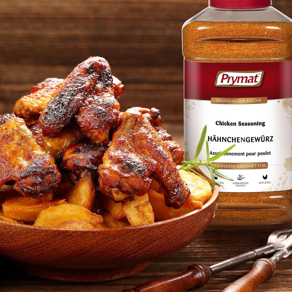 Prymat Hähnchengewürz 1100g, Gewürzmischung für Hhn, Tyrkiet, Ente, Gans, Grillgewürze, Marinade für Fleisch im Streuer