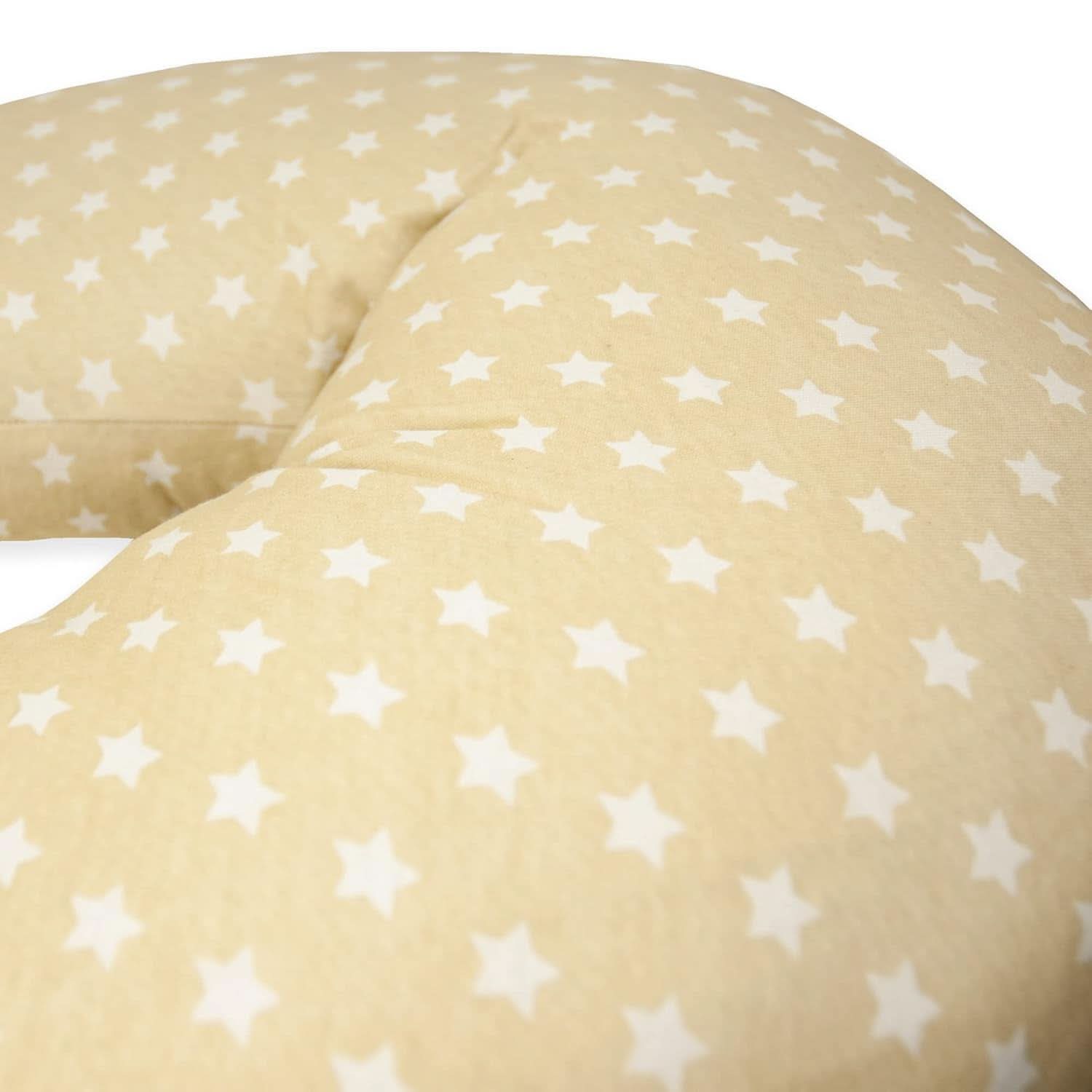 Ammepude til nyfødte, XL, 100% bomuldsbetræk, aftageligt og vaskbart, Polyesterfyld, Stjernemotiv Tilbehør Mad og Amning Bebe Naty Shop
