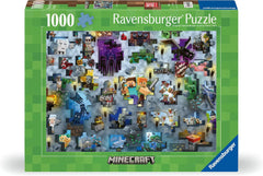 Ravensburger Puslespil 12000422 - Minecraft Mobs - 1000 brikker Minecraft Puslespil for voksne og børn i alderen 14+ Puslespil Naty Shop