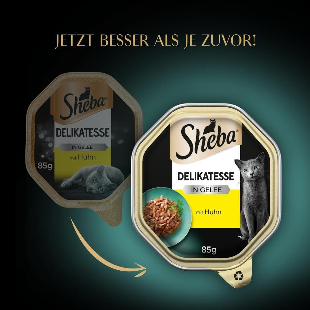 Sheba Bowl Hrană umedă pentru pisici Delicacy în jeleu cu pui 2 X 11 X 85G