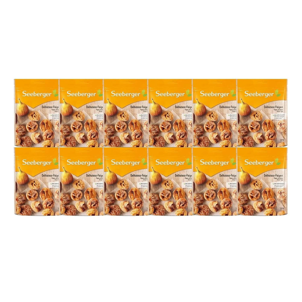 Seeberger Delikatess, Tørrede figner - sød som honning, 12 x 200 gram Dehydrerede produkter Naty Shop