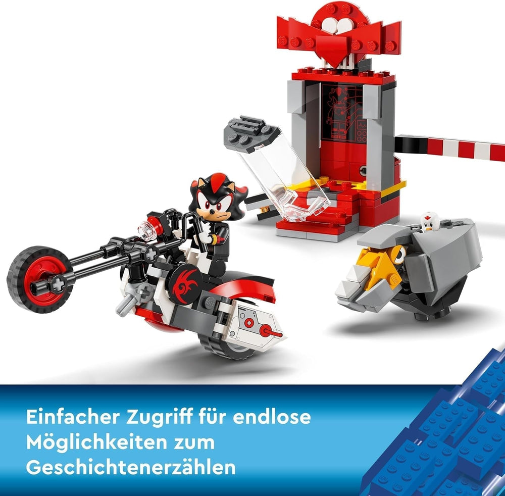 LEGO Sonic the Hedgehog Shadow the Hedgehog Escape Legetøj Motorcykel og videospil Figursæt Gave til gamere og fans 8 år gamle drenge og piger Fan vare 76995 Byggesæt Besuche den LEGO-Store