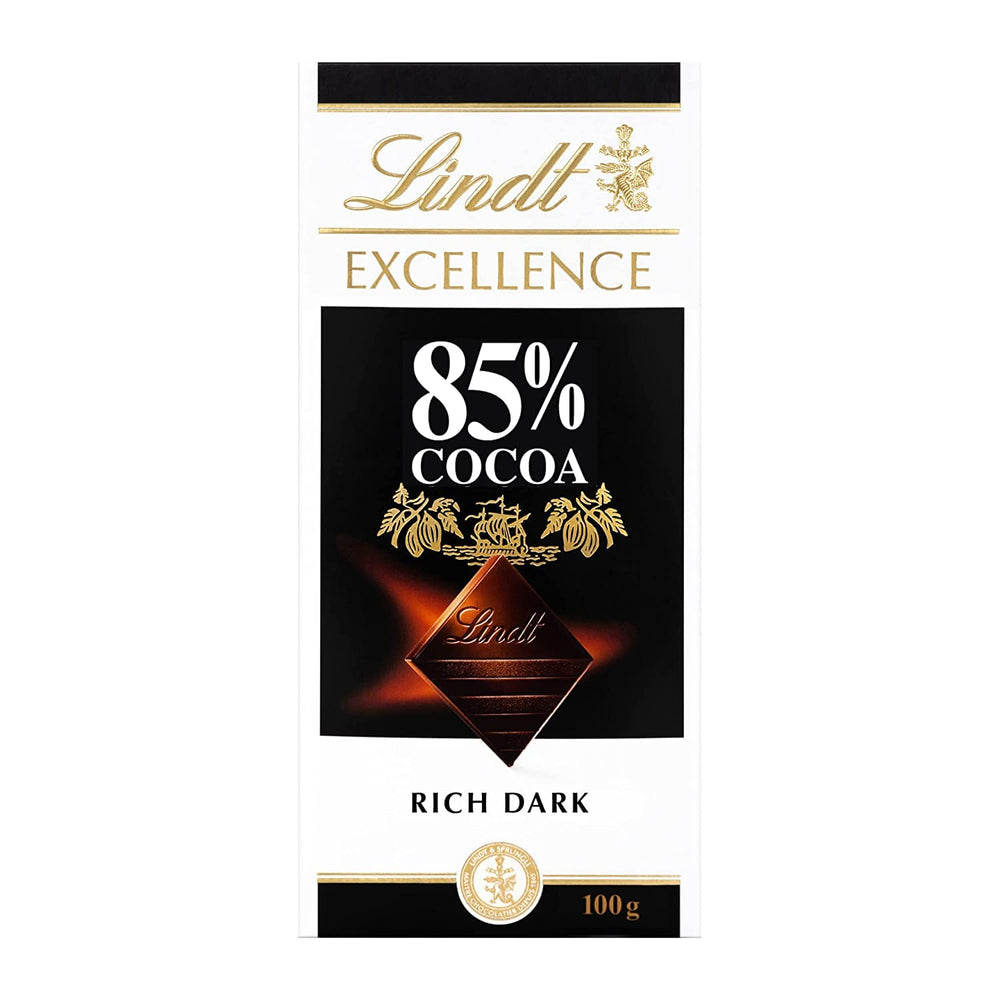 Lindt Chokolade | Bar EXCELLENCE 85% kakao | 100 g | Ekstra mørk chokolade | Vegansk chokoladebar